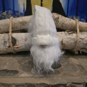 New 11" Tall White Gnome With 4.5" Diameter Bell Bottom